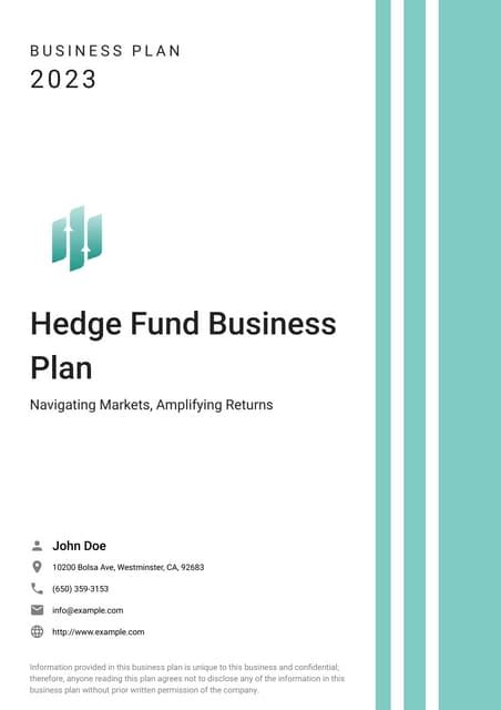 hedge fund template service|How to write a Hedge Fund Business Plan .